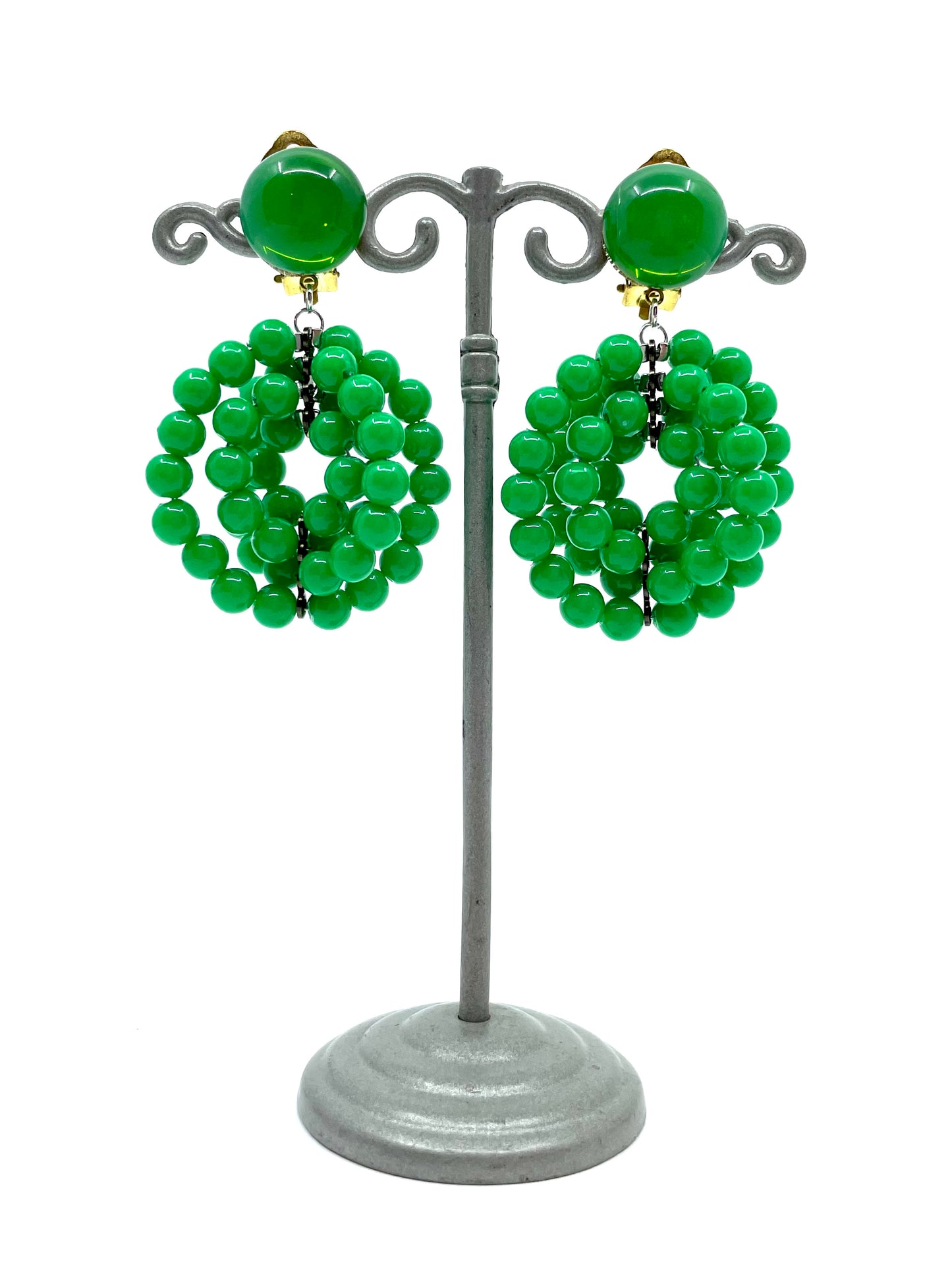 Ohrclips Perlräder asymmetrisch