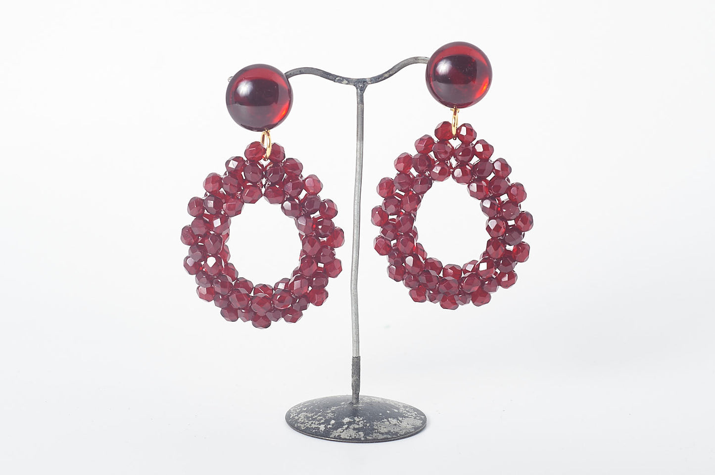 Ohrclips in Tropfenform L, verschiedene Farben