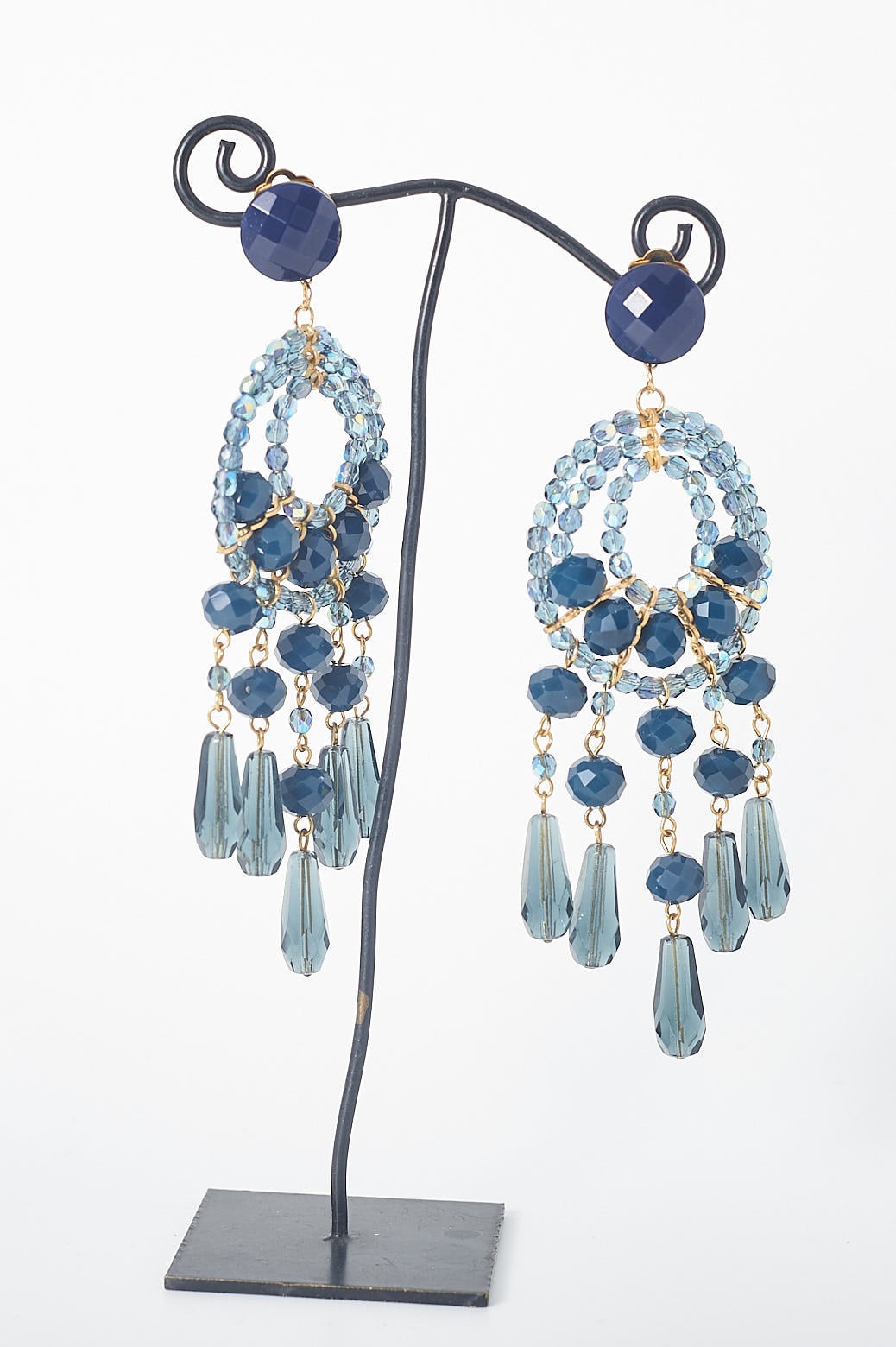 Ohrclips Chandelier, groß, verschiedene Farben