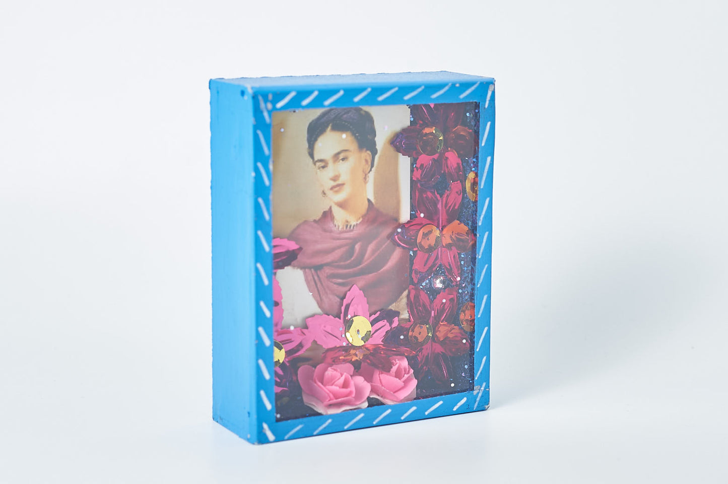 Nicho Frida, Blau & Blumen