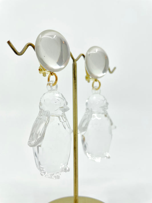 Ohrclips Pinguin