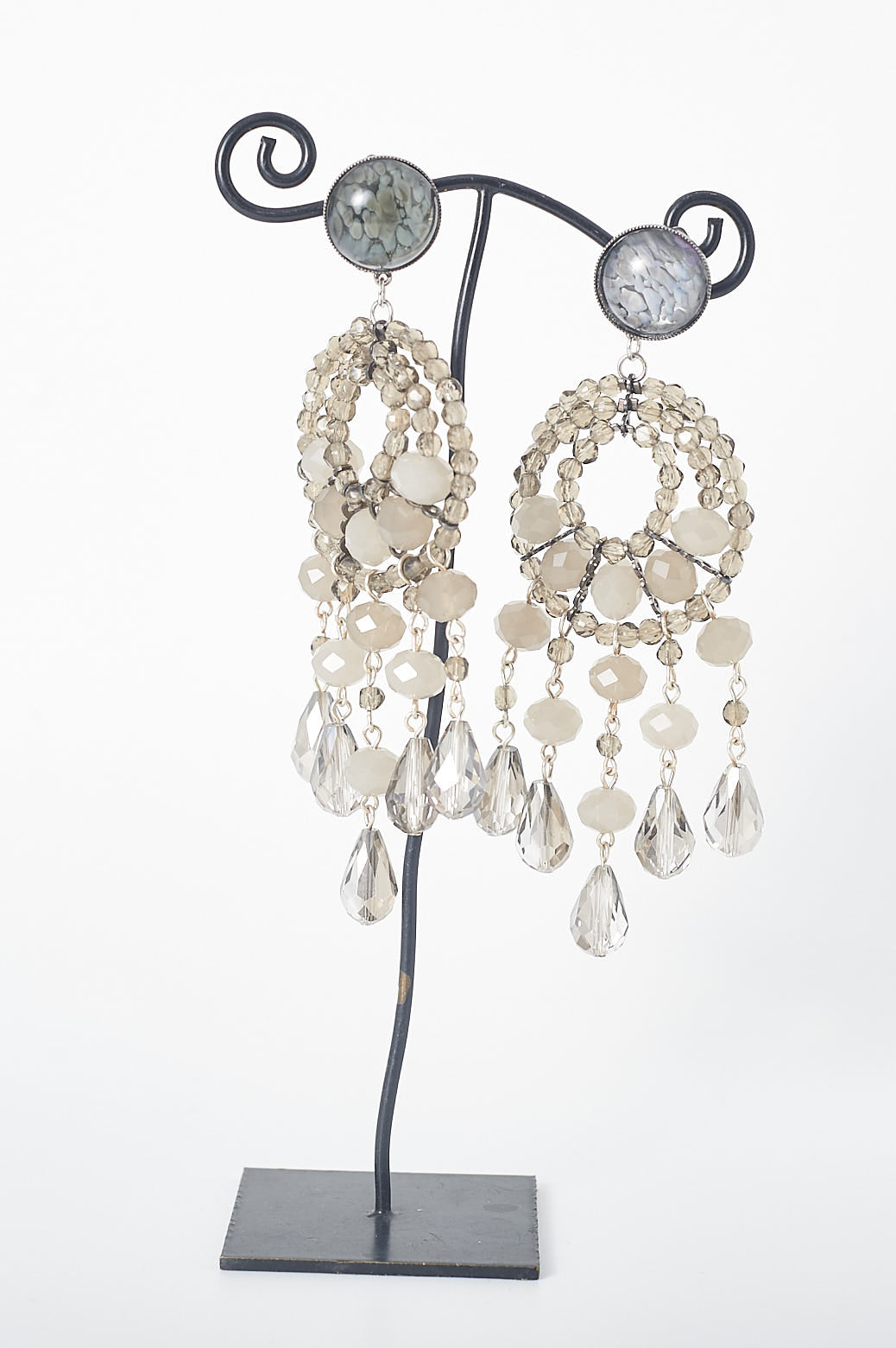 Ohrclips Chandelier, groß, verschiedene Farben