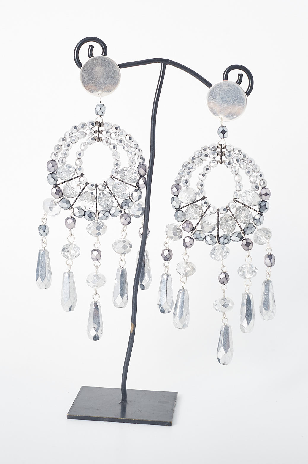 Ohrclips Chandelier, groß, verschiedene Farben