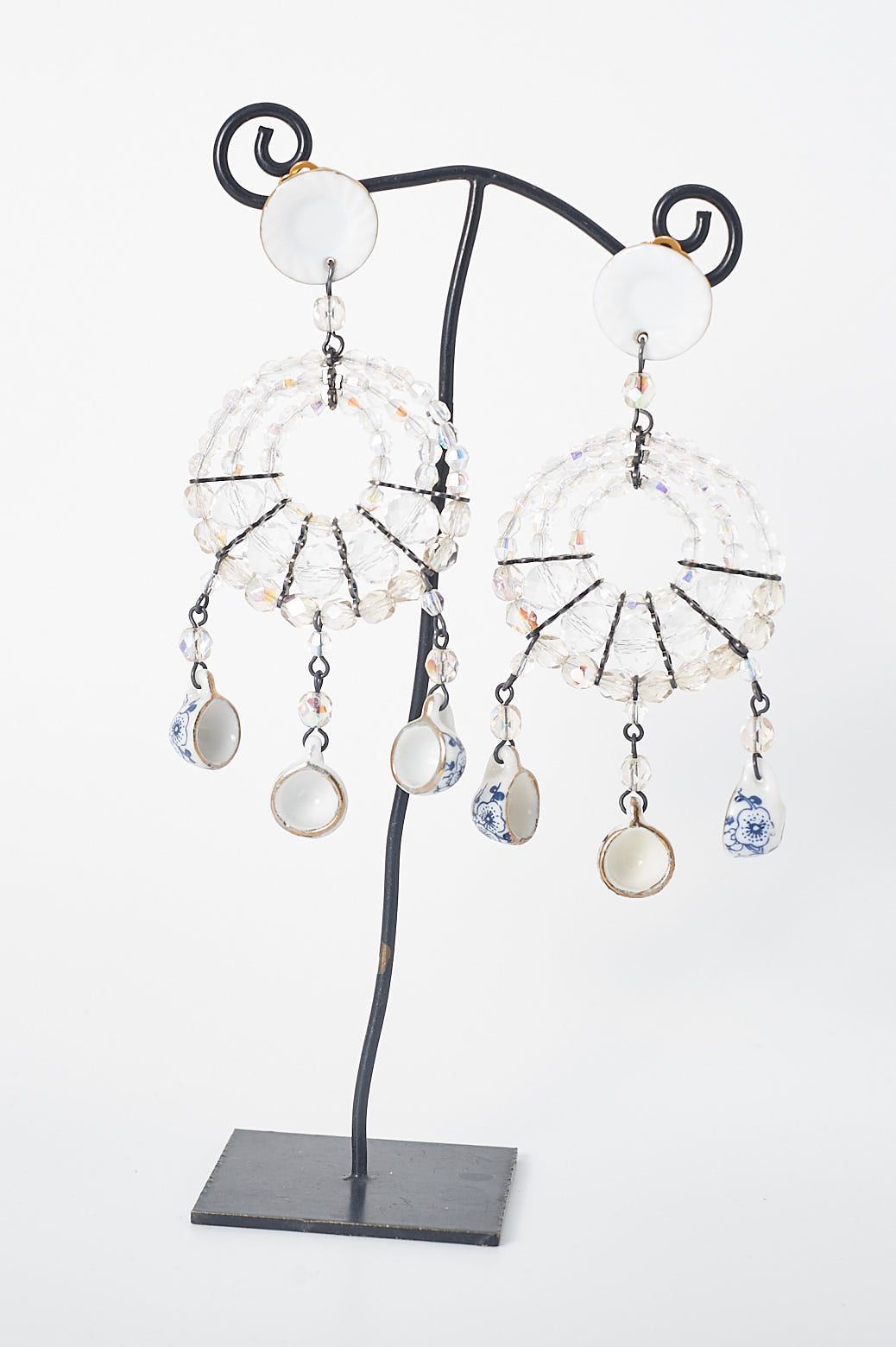 Ohrclips Chandelier, groß, verschiedene Farben